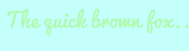 Image with Font Color B1FAB1 and Background Color C4FFFC